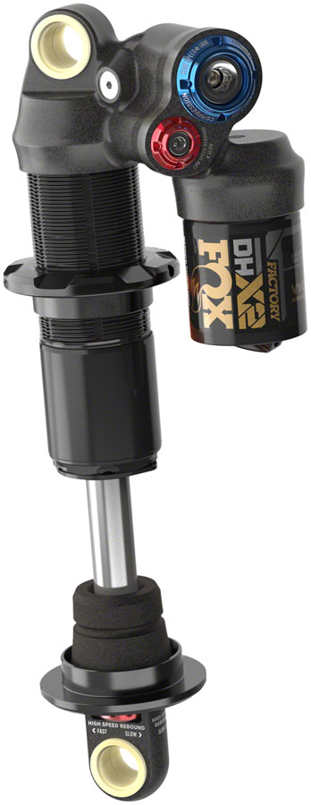 FOX DHX2 Factory Rear Shock - Standard, 9.5 x 3", H/LSC, H/LSR, Hard Chromoly Damper Shaft