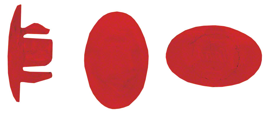 Velocity Rim Plug: Fits 7.7mm-8.3mm Diameter Holes, Red, Bag of 72