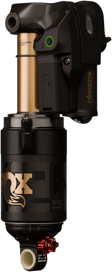 FOX FLOAT X2 Live Valve Neo Factory Rear Shock - Trunnion Metric, 205 x 62.5 mm, 4cc Spacer, Kashima Coat