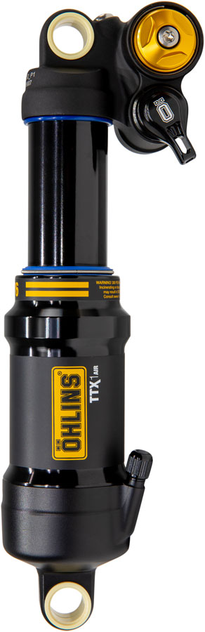 Ohlins TTX1 Air m.2 Rear Shock - Metric, 190mm x 45mm, Adjustable Volume Air Spring, Standard, Black
