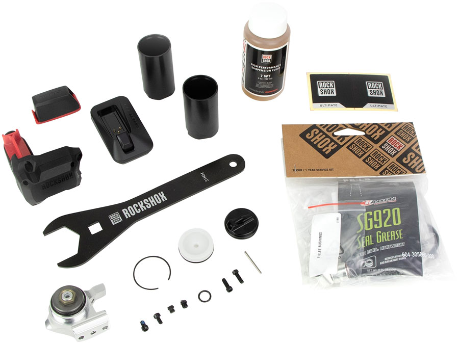 RockShox Flight Attendant Rear Shock Reservoir Upgrade Kit - Vivid Air D1+