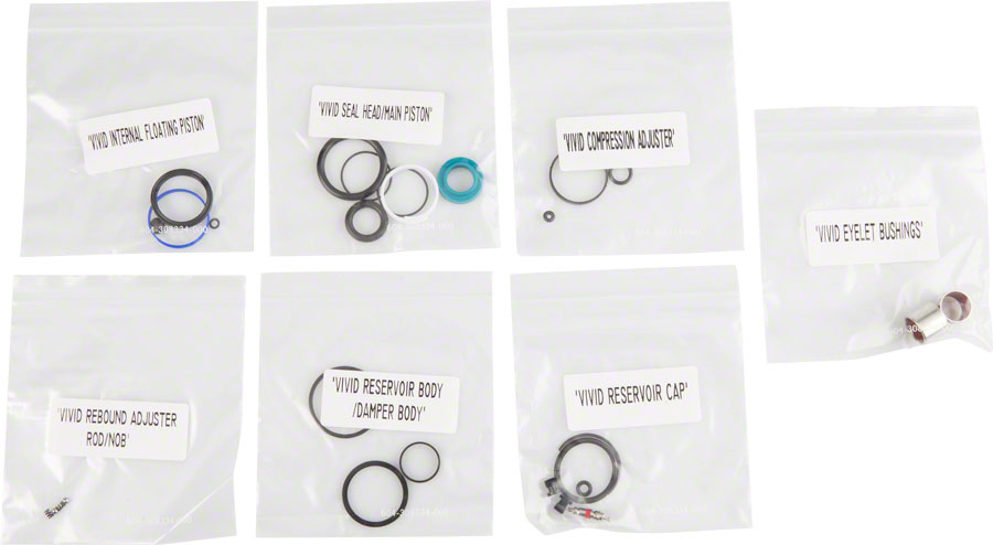 RockShox Rear Shock Service Kit - Vivid, B1