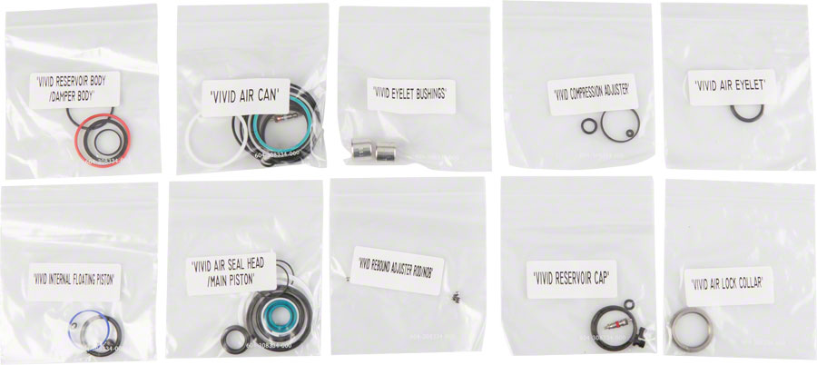 RockShox Rear Shock Service Kit - Vivid Air, B1