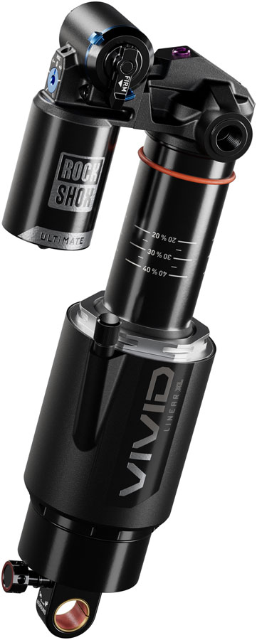 RockShox Vivid Ultimate RC2T Rear Shock - 205 x 60 mm, Linear XL Air, 2 Tokens, Reb 55 / Comp 34, L/O 45, Standard Trunnion, D1