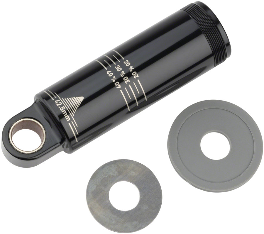 RockShox Rear Shock Damper Body - Standard Eyelet, 42.5mm w/ Hydraulic Bottom Out, 2.5mm Travel Spacer, Super Deluxe C1+ (2023+)