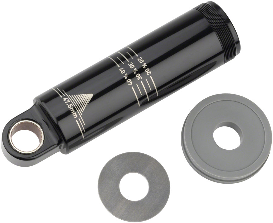 RockShox Rear Shock Damper Body - Standard Eyelet, 47.5mm w/ Hydraulic Bottom Out, 7.5mm Travel Spacer, Super Deluxe C1+ (2023+)