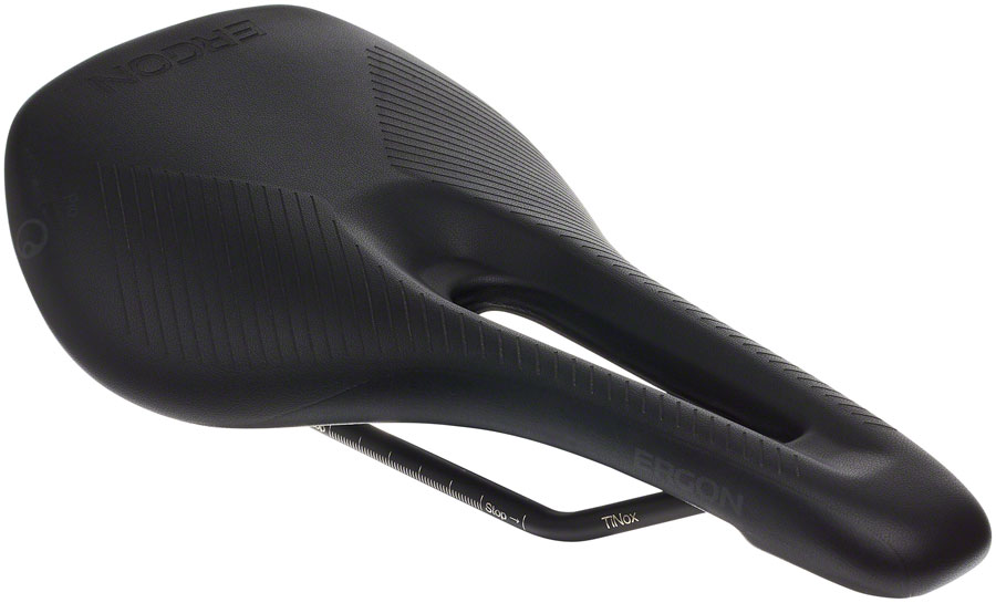 Ergon SR Pro Saddle - TiNnox, Black, Women's, Medium/Large