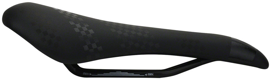 Smanie DJ Series Saddle - Steel, Microfiber Black, 133
