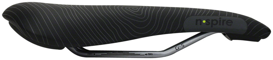 Smanie N.Spire Saddle - Chromoly, Microfiber Black, 156