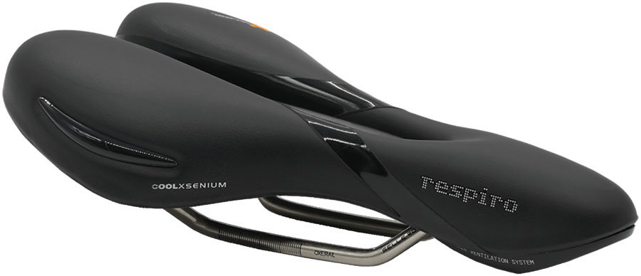Selle Royal Respiro Stracciatella Saddle - Manganese, Black, Athletic