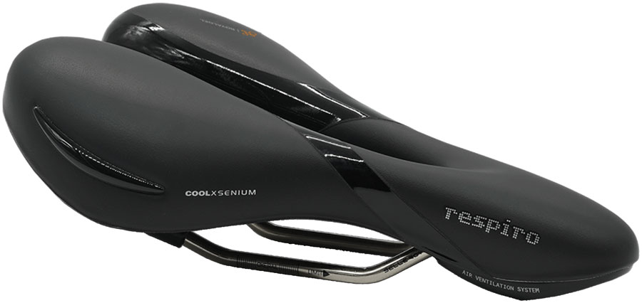 Selle Royal Respiro Stracciatella Saddle - Manganese, Black, Moderate