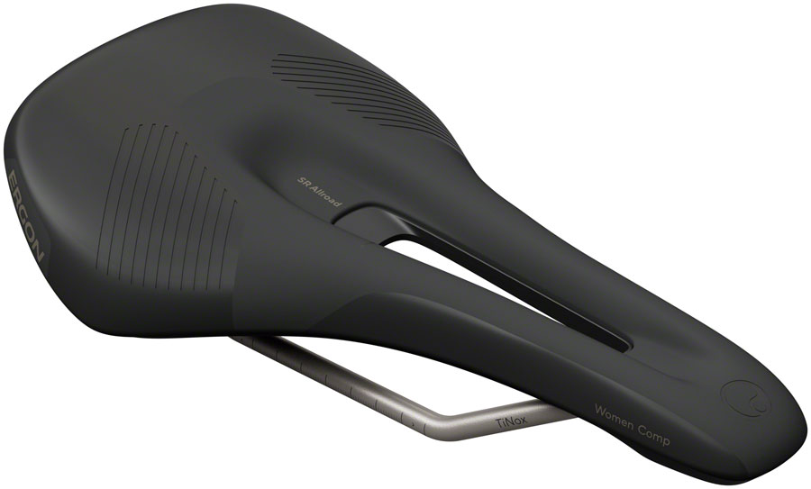 Ergon SR Allroad Comp Saddle - TiNox XP, Black, Women's, Medium/Large