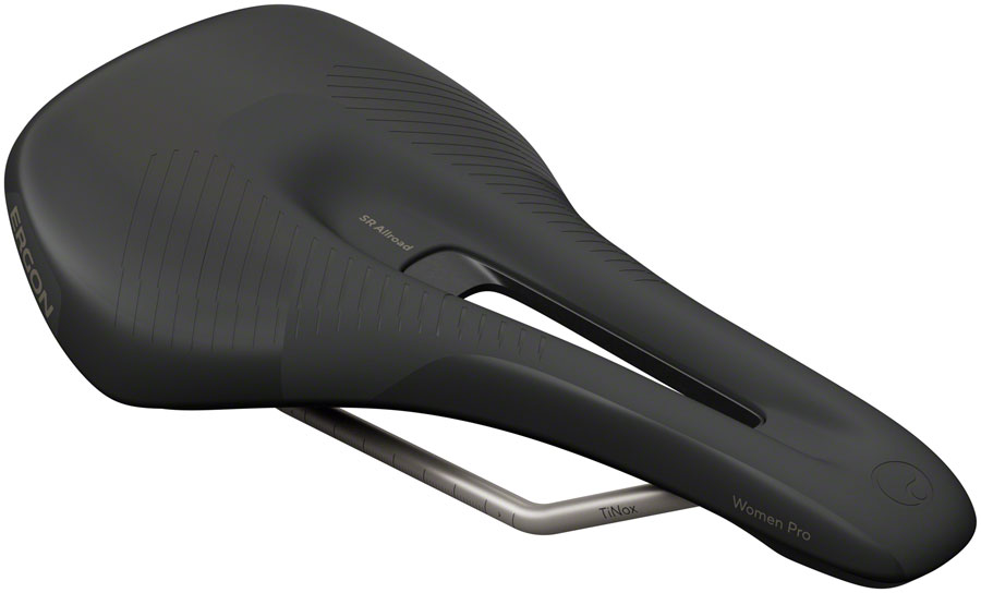 Ergon SR Allroad Pro Saddle - TiNox SL, Black, Women's, Small/Medium
