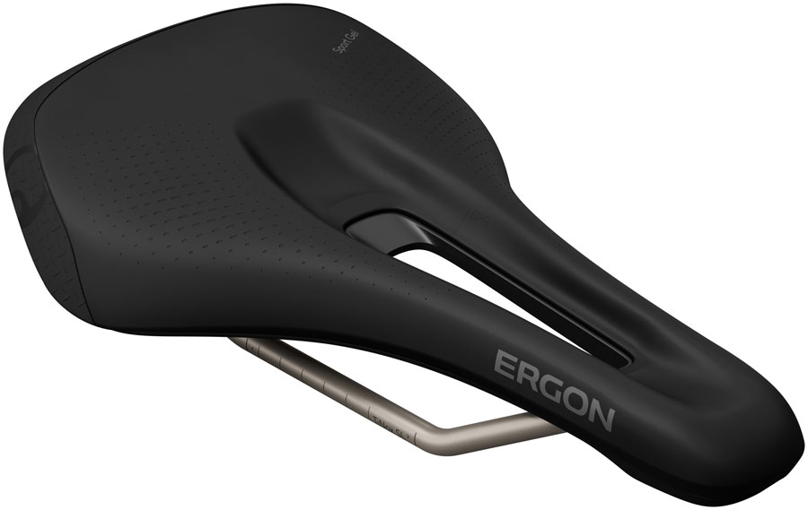 Ergon SMS Sport Gel Saddle - TiNox SL, Black, Men's, Medium/Large