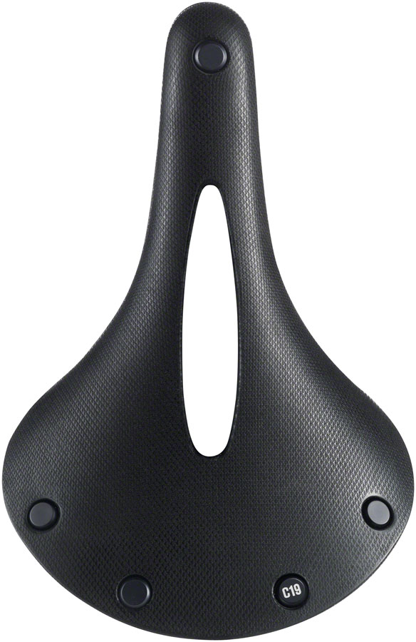Brooks C19 Carved All Weather Saddle - Steel, Black, Men's