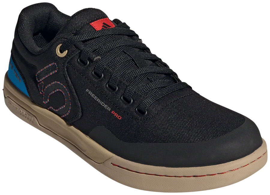 Five Ten Freerider Pro Canvas Flat Shoes - Men's, Core Black/Carbon/Pulse Lime, 11.5
