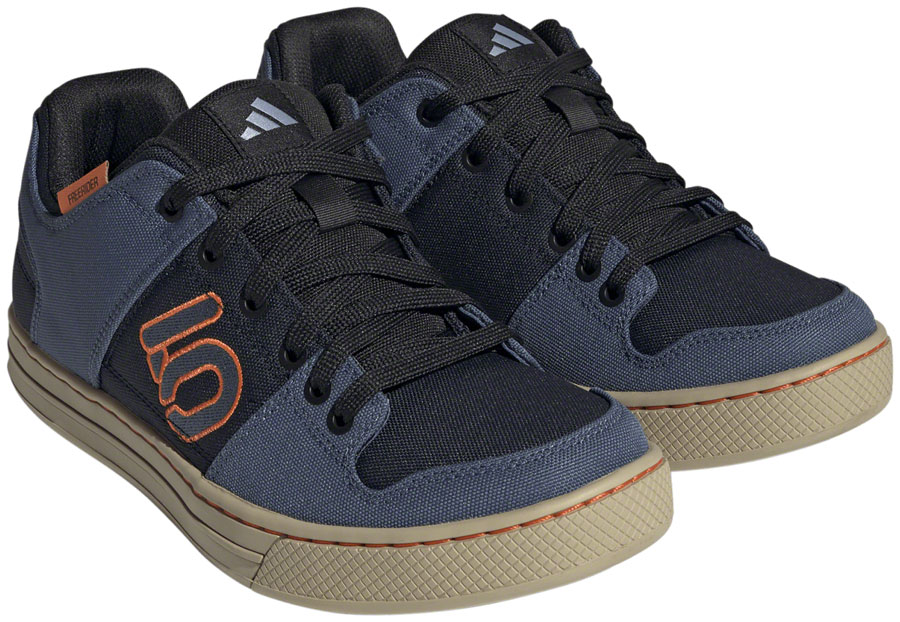 Five Ten Freerider Canvas Flat Shoes - Men's, Core Legend Ink/Wonder Steel/Impact Orange, 10.5