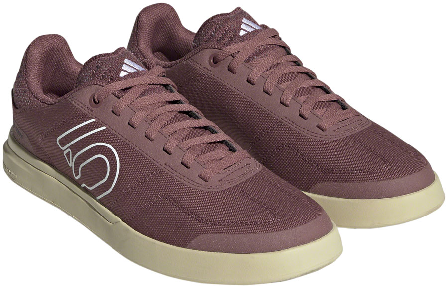 Five Ten Sleuth Deluxe Canvas Flat Shoes - Women's, Quiet Crimson/Ftwr White/Core Black, 6