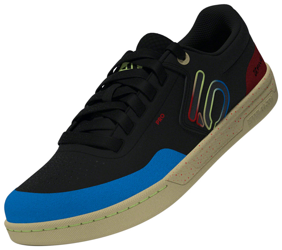 Five Ten Freerider Pro Flat Shoes - Men's, Core Black/Carbon/Pulse Lime, 8.5