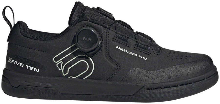 Five Ten Freerider Pro BOA Flat Shoes - Women's,  Core Black/Linen Green/FTWR White, 10