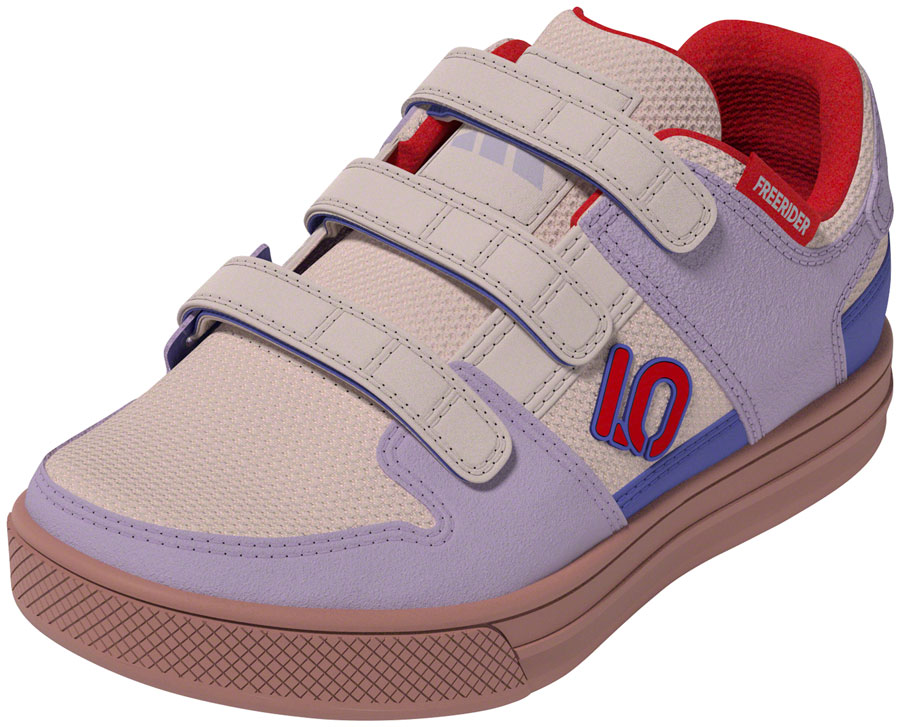 Five Ten Freerider Kid's VCS Flat Shoes - Putty Mauve/Pure Ruby/Semi Cobalt Blue, 1.5
