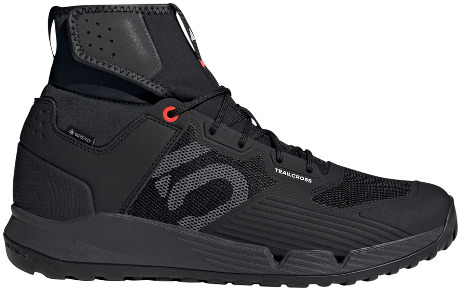 Five Ten Trailcross GTX Flat Shoes - Men's, Core Black / Gray / Solar Red 10.5
