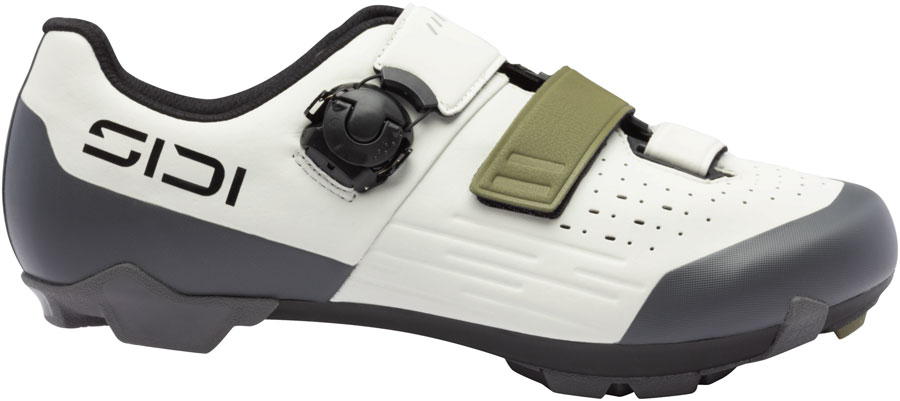SIDI Silvis XC Clipless Shoes - Mens, Ice White/Olive Green, 40