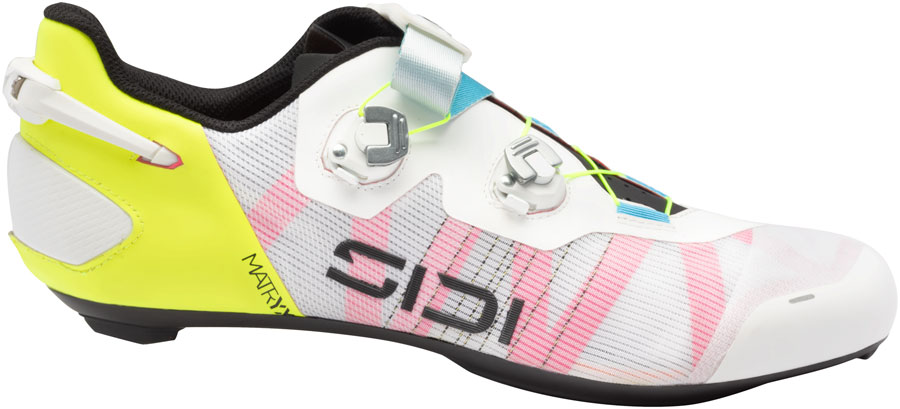 SIDI Wire 3 Road Shoes - Mens, White/Yellow Fluo, 43