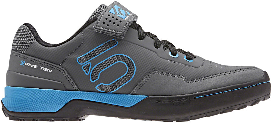 Five Ten Kestrel Lace Mountain Clipless Shoes - Women's, Gray Five / Shock Cyan / Core Black, 10