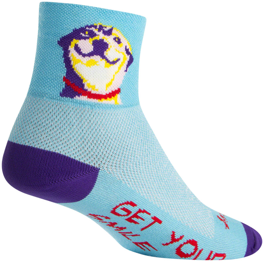 SockGuy Classic Grin Socks - 3", Blue, Large/X-Large