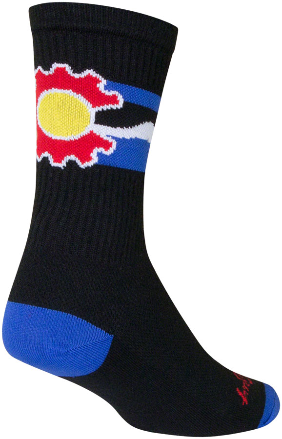 SockGuy Crew Cogorado Socks - 6", Black, Large/X-Large