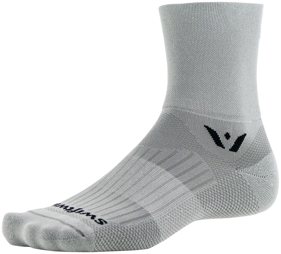Swiftwick Aspire Four Socks - 4", Pewter, Medium