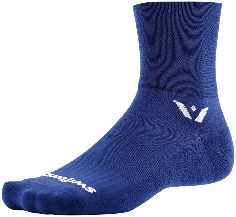 Swiftwick Aspire Four Socks - 4", Navy, Medium