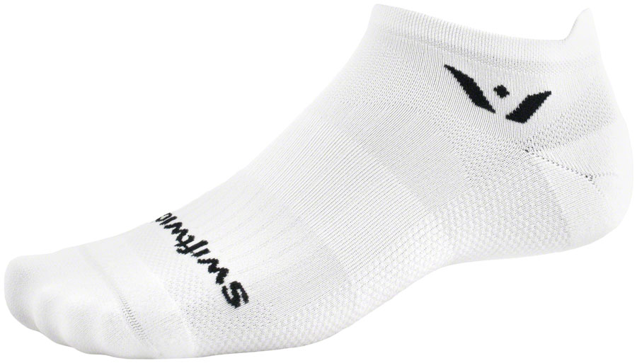 Swiftwick Aspire No Show Socks - White, Medium
