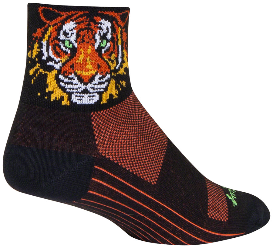 SockGuy Classic Easy Tiger Socks - 3", Large/X-Large