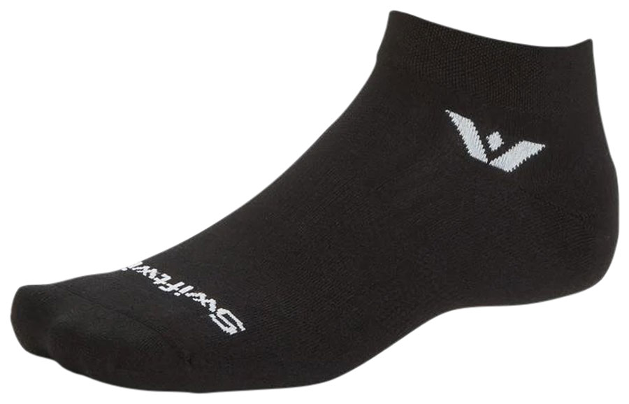 Swiftwick Aspire Ankle Socks - Circuit Black, XLarge