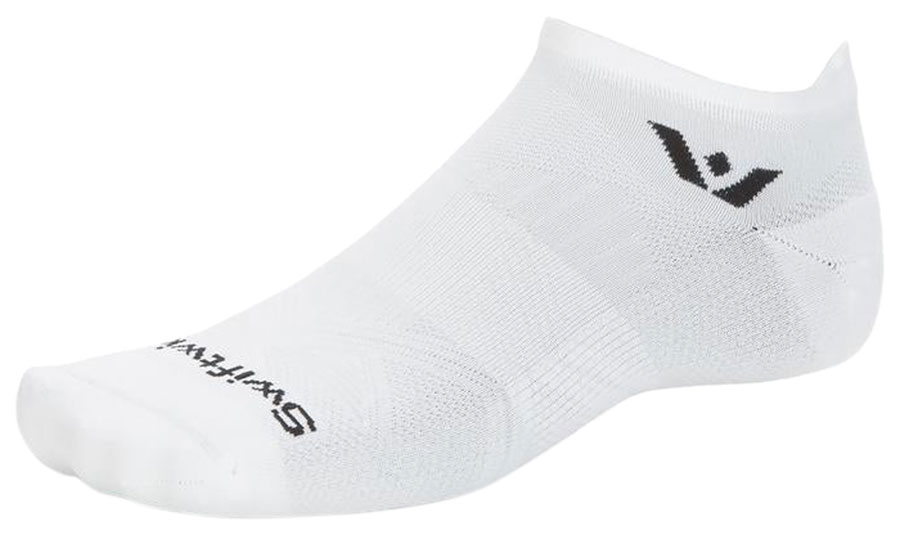 Swiftwick Aspire No Show Socks - Circuit White, XLarge