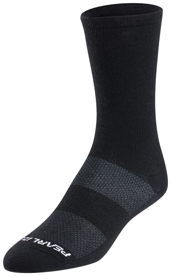 Pearl Izumi Merino Air 7inch Cycling Socks - Large, Black