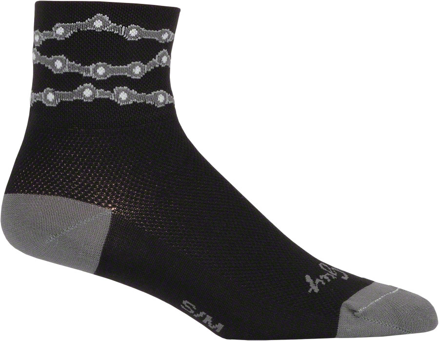 SockGuy Classic Chains Socks - 3", Black, Large/X-Large