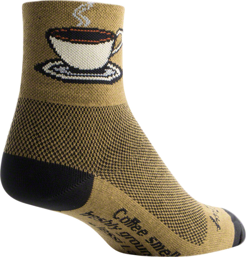SockGuy Classic Coffee Socks - 3", Brown, Large/X-Large