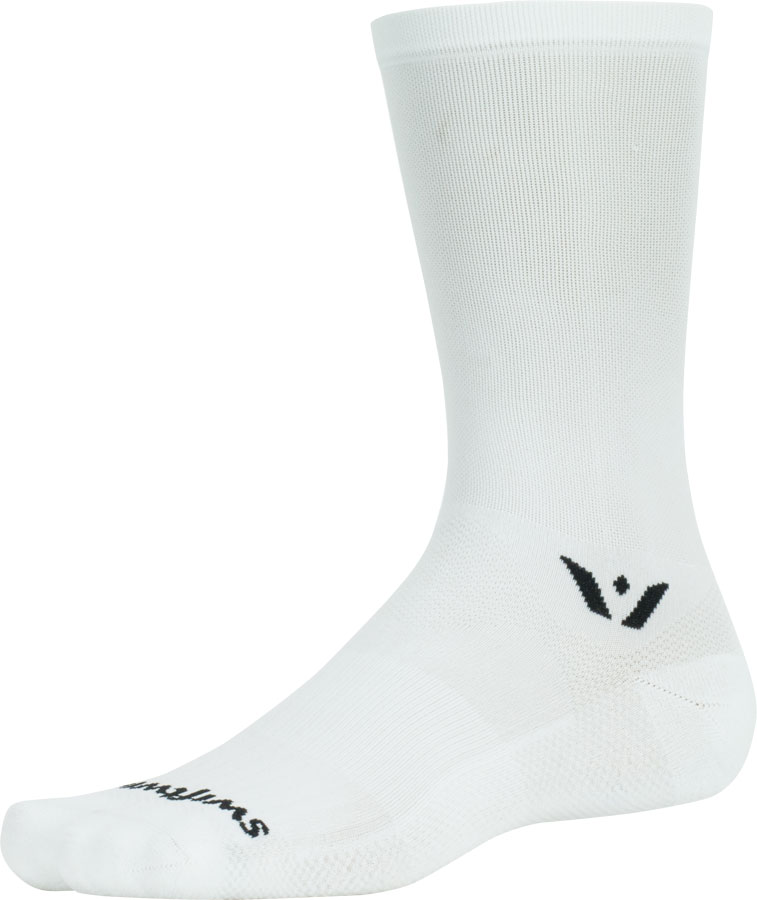 Swiftwick Aspire Crew Socks - 7", White, X-Large