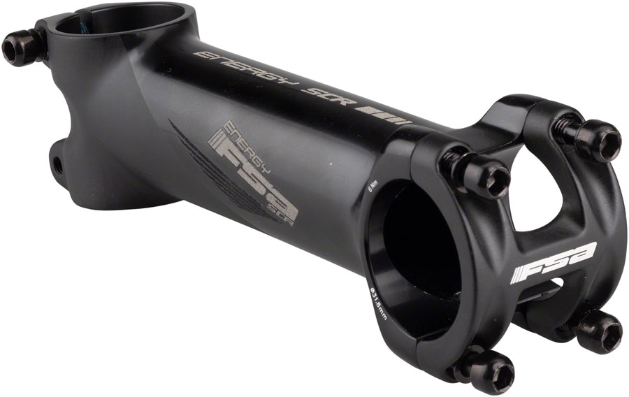 Full Speed Ahead Energy SCR Stem - 120mm, 31.8 Clamp, -6, 1 1/8", Alloy, Black/Gray