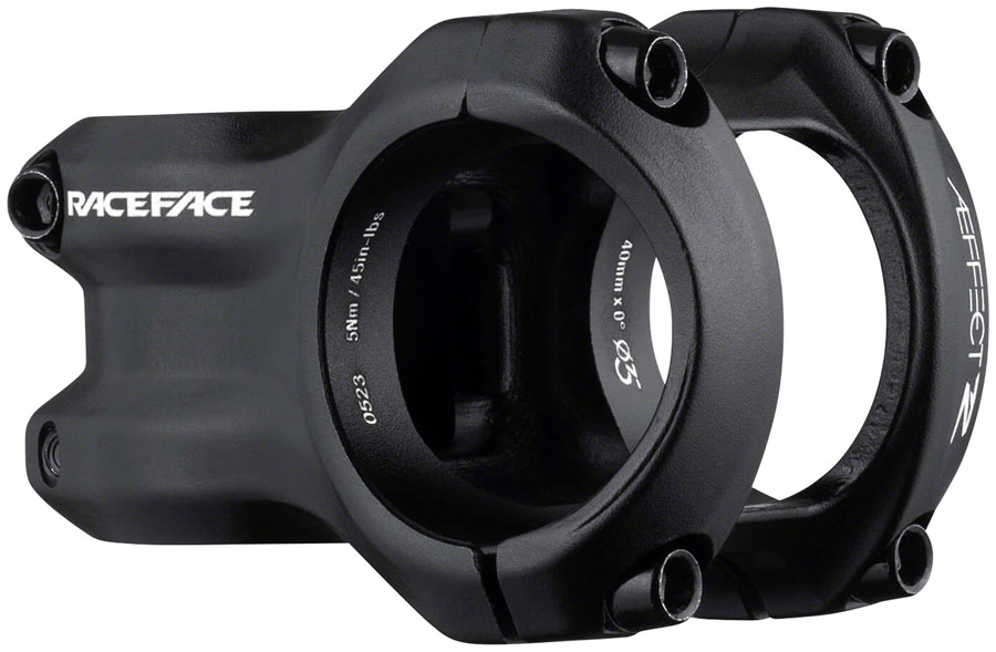 RaceFace Aeffect R Stem - 40mm, 35 mm Clamp, +/-0, 1 1/8", Aluminum, Black