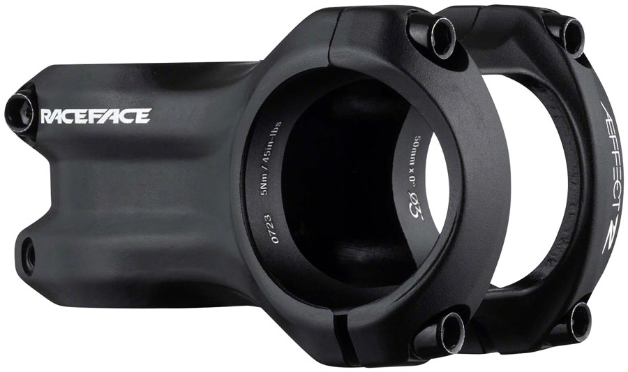 RaceFace Aeffect R Stem - 50mm, 35 mm Clamp, +/-0, 1 1/8", Aluminum, Black