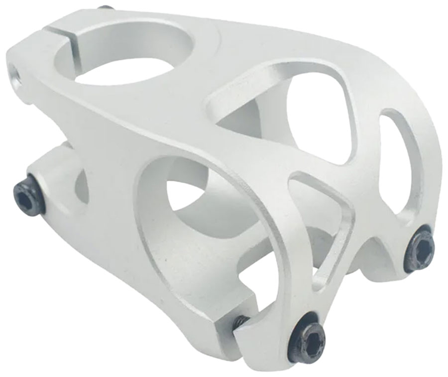 5DEV Aluminum 2-Bolt Stem - 40mm, 35mm Clamp (31.8 w/Included Shims), 0 Degree, 1-1/8", Raw