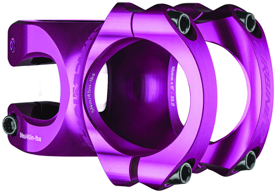 RaceFace Turbine R 35 Stem - 40mm, 35mm Clamp, +/-0, 1 1/8", Purple