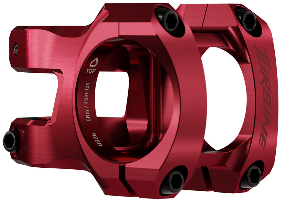 RaceFace Turbine Stem - 40mm, 35mm Clamp, +/-0, 1 1/8", Red