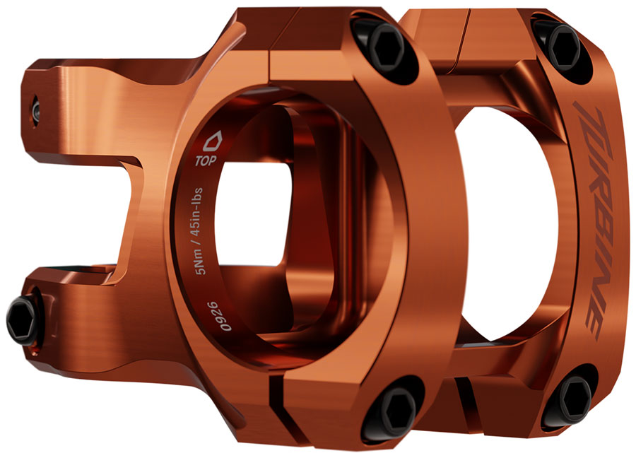 RaceFace Turbine Stem - 40mm, 35mm Clamp, +/-0, 1 1/8", Orange
