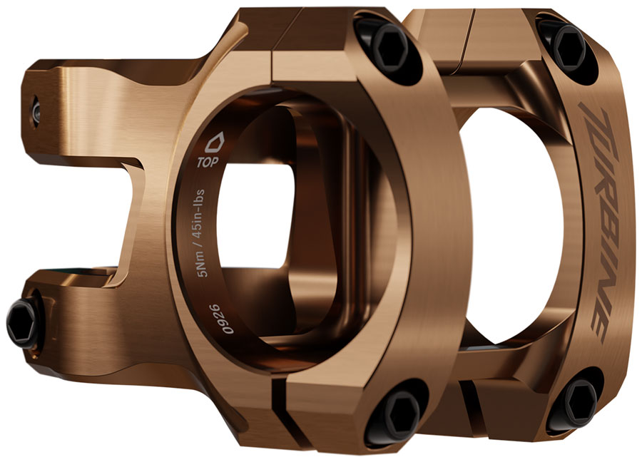RaceFace Turbine Stem - 40mm, 35mm Clamp, +/-0, 1 1/8", Kashmoney Gold