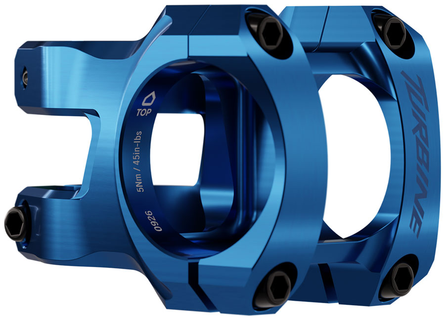 RaceFace Turbine Stem - 40mm, 35mm Clamp, +/-0, 1 1/8", Blue